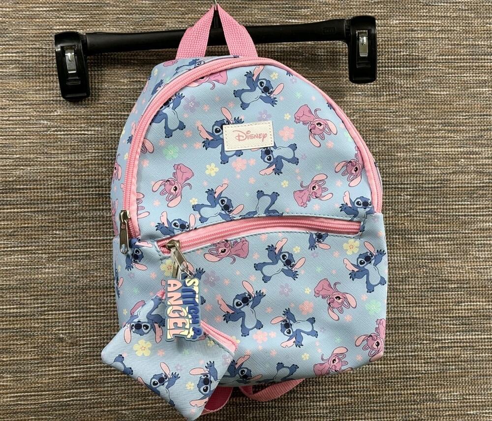 Disney Lilo & Stitch & Angel Mini Backpack with Coin Purse Kids Tote Bag